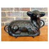 Two-Piece Cast Iron Lamb Cake Mold, Model No. 866