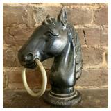 Cast Iron Horse Head Hitching Post Topper