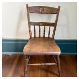 Antique American Paint-Decorated and Stenciled Pla