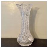 American Brilliant Period Cut Glass Trumpet Vase