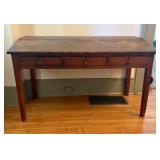 Antique American Country Sloped-Top Pine Clerk's D