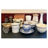An Assortment of Vintage and Antique Ceramics and