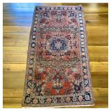 Antique Persian Sarouk Hand-Knotted Wool Rug