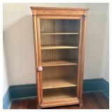 American Empire Style Mahogany Display Cabinet wit