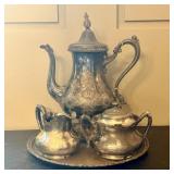 Victorian Silver-Plated Presentation Coffee Servic