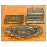 A Trio of Antique Louisville Kentucky Metal Souven