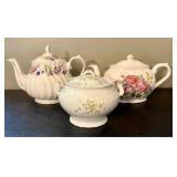 A Trio of Arthur Wood & Son Staffordshire Floral C