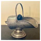 Victorian Style Silver Plated Sugar Scuttle with I