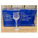 Set of 8 Towle Silhouette Pattern Full Lead Crysta