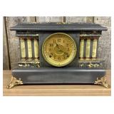 Seth Thomas Adamantine Six-Column Mantel Clock 7"X