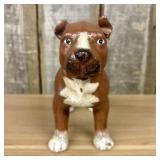 Vintage Painted Cast Iron Staffordshire Terrier Fi