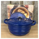 Dash of That Cobalt Blue Enameled Cast Iron Dutch