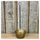 Antique 19th Century Brass and Wrought Iron Hearth