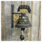 Commemorative Cast Metal 2000 Millennium Wall Moun