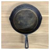 Vintage Cast Iron Skillet with Inset Heat Ring and