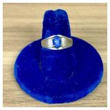 10K Vintage Blue Star Sapphire Ring (App. 1")