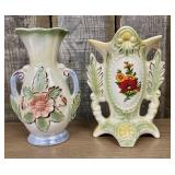 A Pair of Mid-Century Brazilian Lusterware Floral