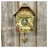 Vintage German Chalet Style Mechanical Cuckoo Cloc