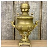 Antique Imperial Russian Brass Samovar Attributed