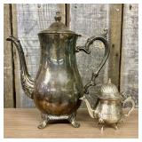 Two Silver-Plated Footed Vessels in the Victorian