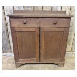 American Provincial Two-Door Jelly Cupboard 17"X43