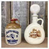 Two Spirit Decanters Including Platte Valley Corn