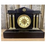 Ansonia Clock Company Black Enameled Cast Iron Arc