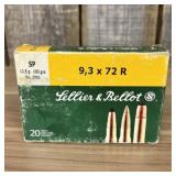 Sellier & Bellot 9.3 x 72 R Soft Point Rifle Ammun