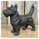 Vintage Cast Iron Scottish Terrier Dog Doorstop 4"
