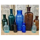 A Collection of Antique and Vintage Glass Apotheca