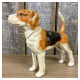 Vintage Cast Iron Beagle Still Bank 3"X11"X8"