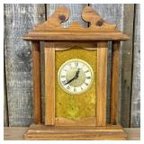 Lanshire Primitive-Style Electric Wooden Mantel Cl