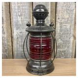 Lafayette Metal N.Y. Marine Signal Lantern with Re