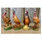 A Set of 4 Vintage Wild Turkey Austin Nichols Cera