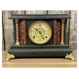 William L. Gilbert Clock Company Antique Black Woo