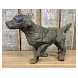 Vintage Cast Iron Pointer or Setter Hunting Dog Do