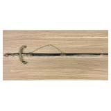 Vintage Spanish Decorative Sword and Scabbard by R