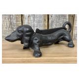 Cast Iron Dachshund Figural Boot Scraper 6"X14"X5"
