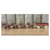 Budweiser Clydesdale Style Horse-Drawn Beer Wagon