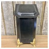 English Victorian Style Japanned Tole Coal Hod wit