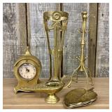 An Assortment of Vintage Brass Decorative Objects