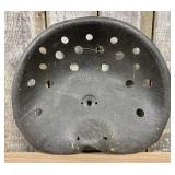 Vintage Perforated Metal Tractor Seat Attributed t