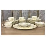A Collection of Homer Laughlin Floral Dinnerware i