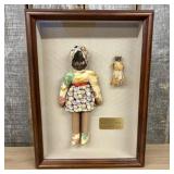 Two Historical Folk Art Dolls Attributed to Rebecc