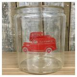 Vintage Gordons Fresh Foods Glass Advertising Coun