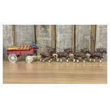 Horse-Drawn Coca-Cola Delivery Wagon and Eight-Hor