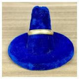 14 Karat Yellow Gold Domed Wedding Band (App. 1")