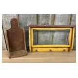 Two Wooden Wall-Mounted Decorative Items including