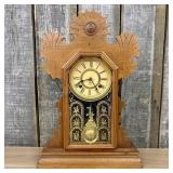 Ansonia Clock Co. Carved Oak Gingerbread Kitchen M