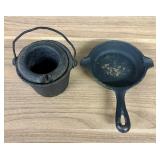 Two Miniature Cast Iron Items Including Wagner War